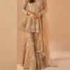 Soft Blush Embroidered Straight Suit