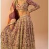 Magenta Multicolor Embroidered Lehenga - Image 2