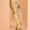 Light Yellow Embroidered Straight Suit - Image 3