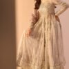 Grey Embroidered Anarkali Style Sharara - Image 3