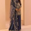 Blue Embroidered Sharara Suit - Image 3
