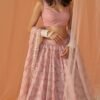 Peach White Floral Printed Lehenga - Image 3
