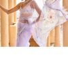 Periwinkle Embellished Net Saree - Image 2